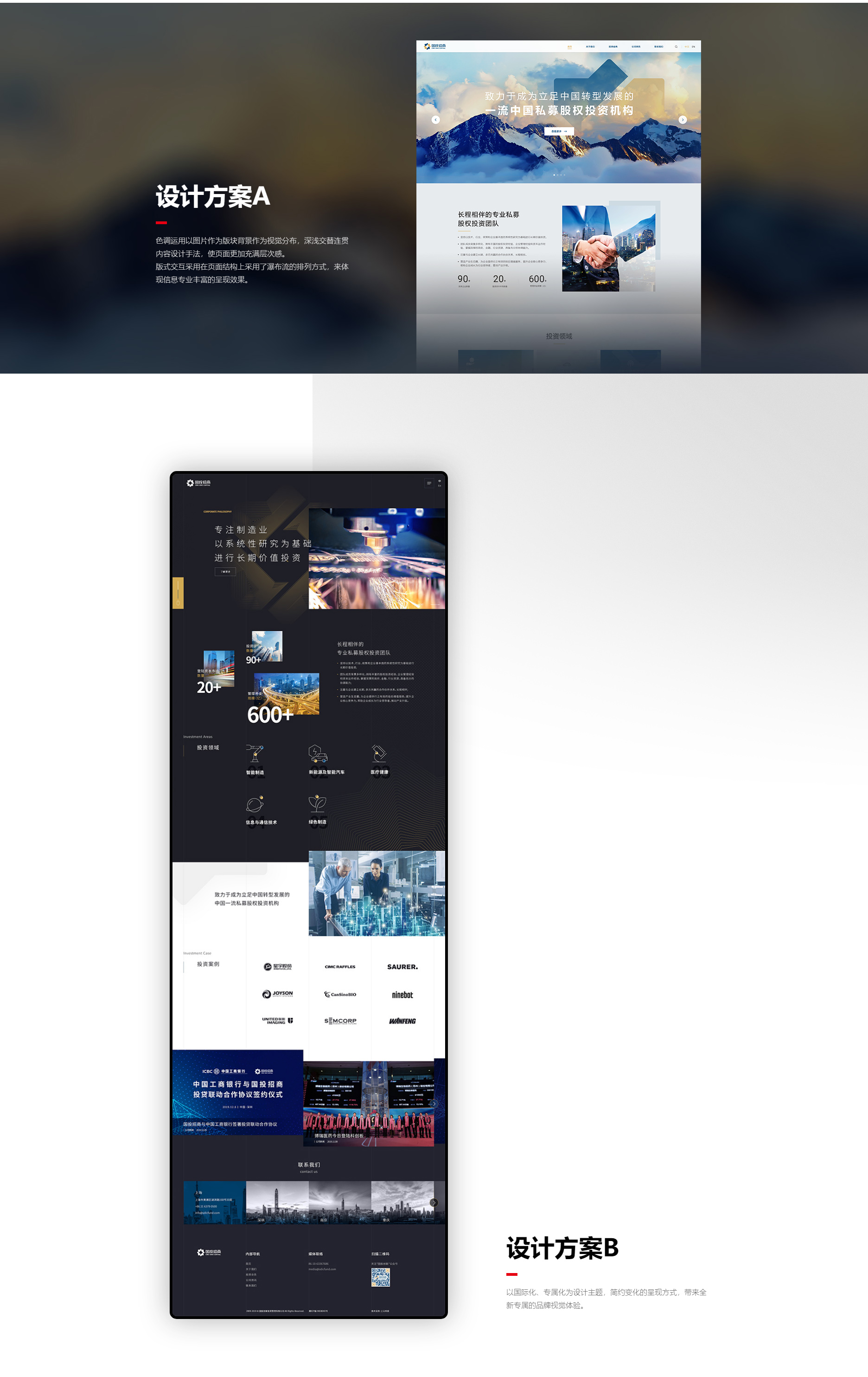 国投招商品牌官网设计方案
